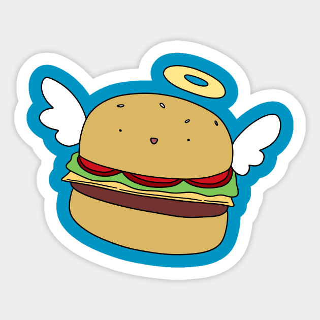 Angel Hamburger Sticker by saradaboru